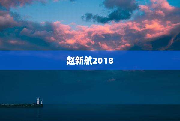 赵新航2018