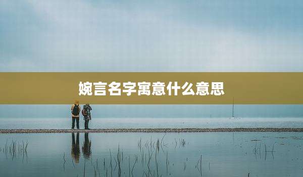 婉言名字寓意什么意思