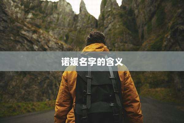 诺媛名字的含义