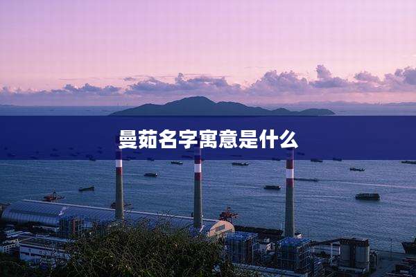 曼茹名字寓意是什么