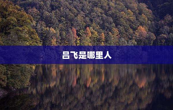 吕飞是哪里人