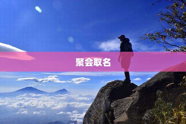 聚会取名