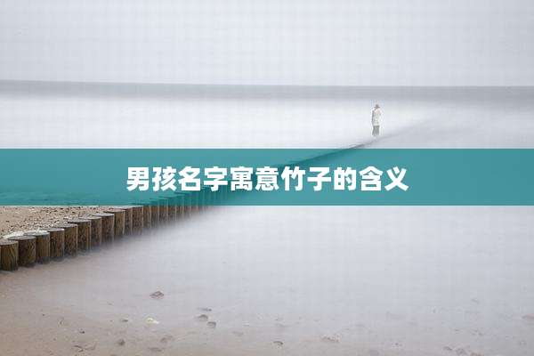 男孩名字寓意竹子的含义