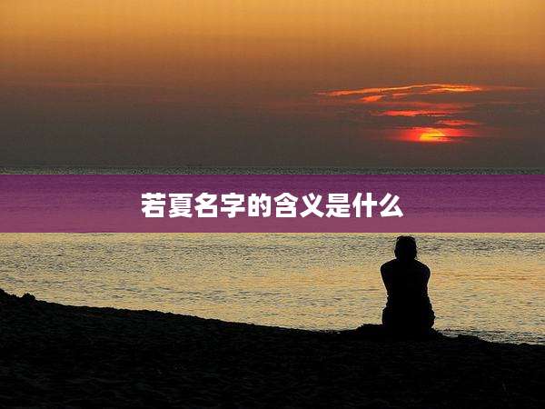 若夏名字的含义是什么