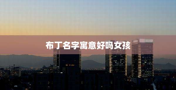 布丁名字寓意好吗女孩