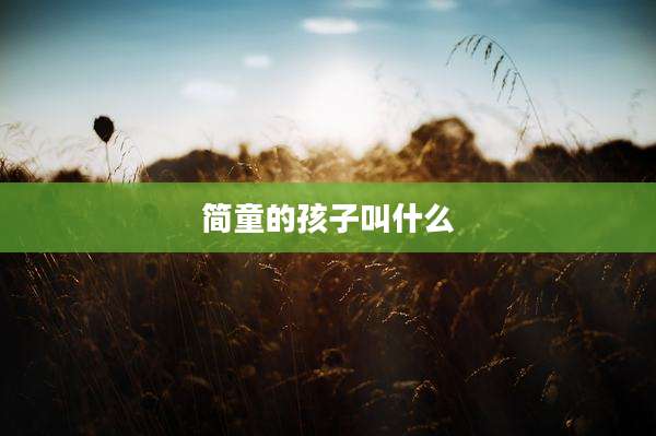 简童的孩子叫什么