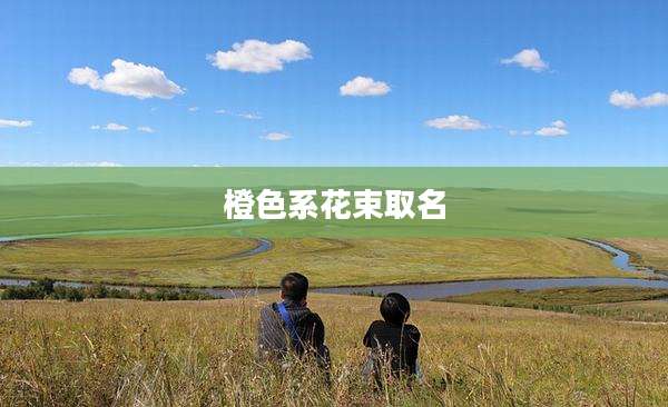 橙色系花束取名