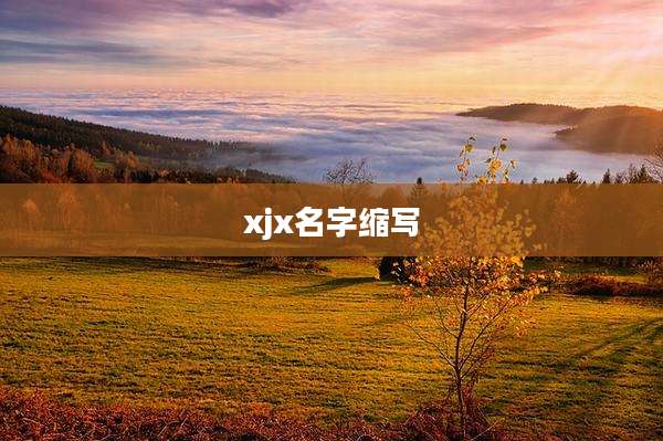 xjx名字缩写