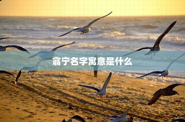 翕宁名字寓意是什么