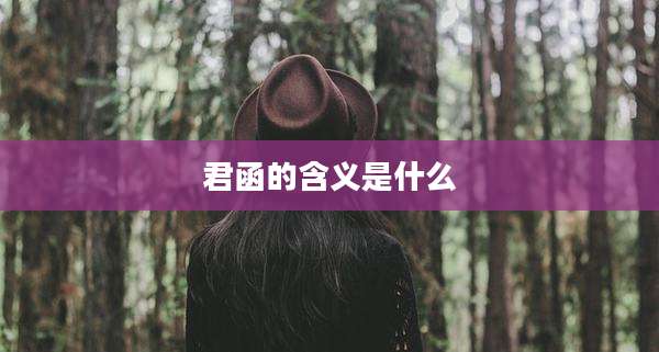 君函的含义是什么