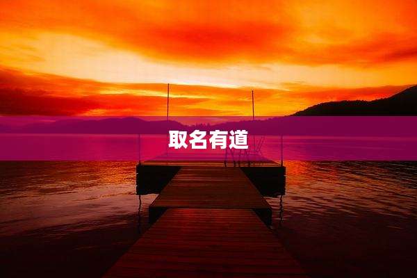 取名有道