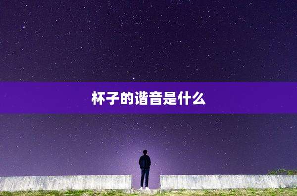 杯子的谐音是什么