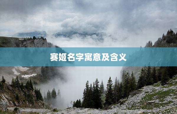 赛姬名字寓意及含义