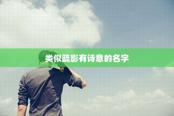 类似疏影有诗意的名字