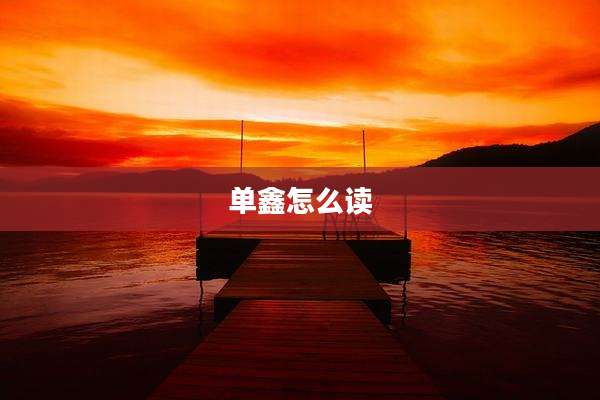 单鑫怎么读