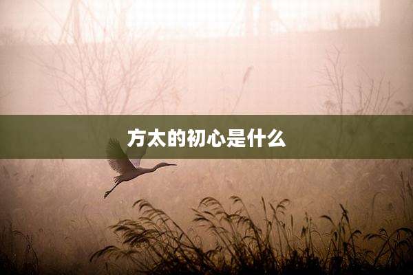 方太的初心是什么