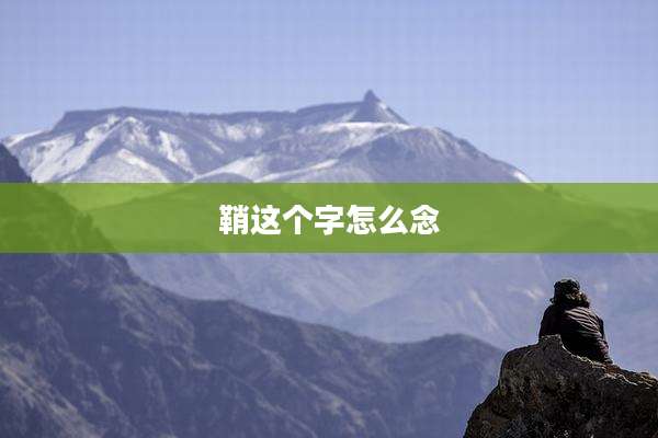 鞘这个字怎么念