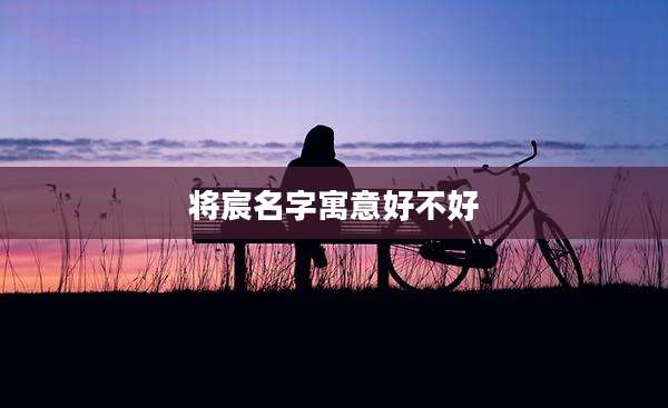将宸名字寓意好不好