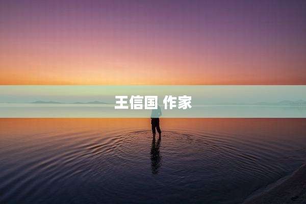 王信国 作家