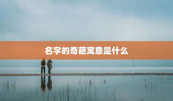 名字的奇葩寓意是什么