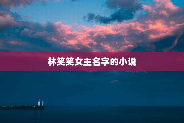 林笑笑女主名字的小说
