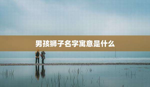 男孩狮子名字寓意是什么