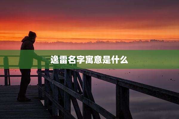 逸雷名字寓意是什么