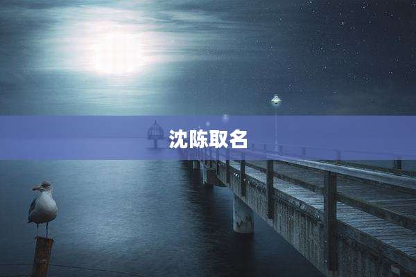 沈陈取名