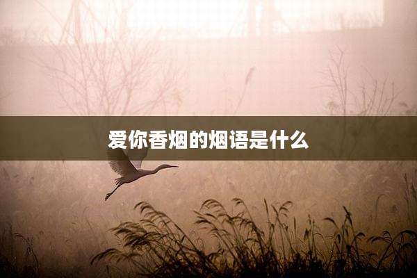 爱你香烟的烟语是什么
