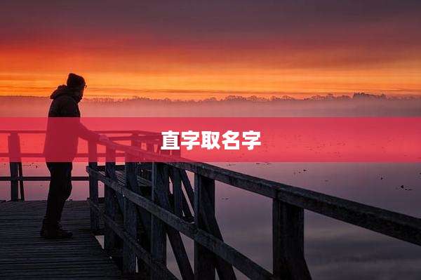 直字取名字
