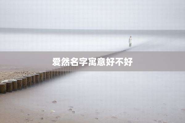爱然名字寓意好不好