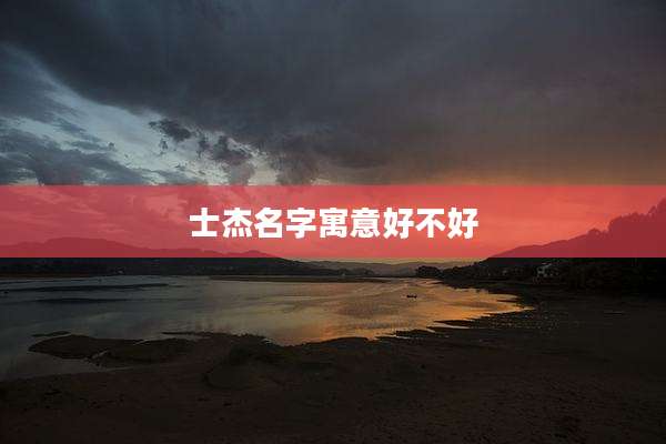 士杰名字寓意好不好