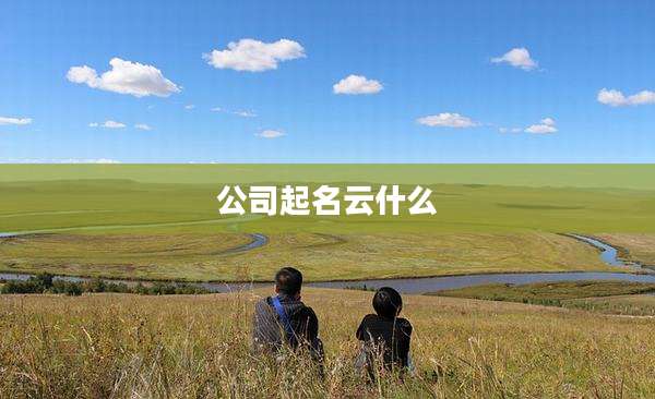 公司起名云什么