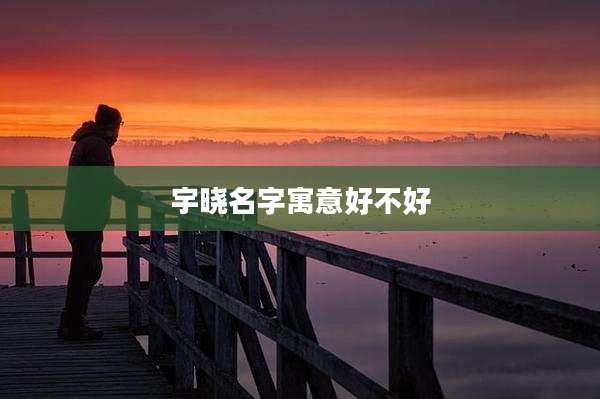 宇晓名字寓意好不好