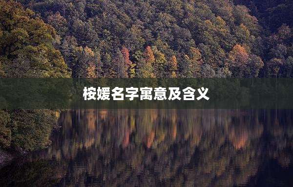 桉媛名字寓意及含义