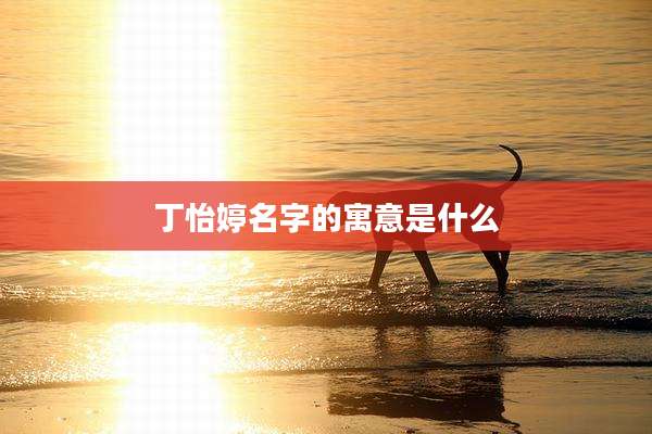 丁怡婷名字的寓意是什么