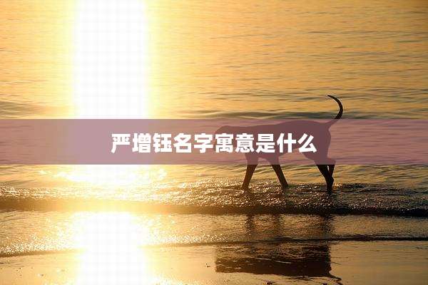 严增钰名字寓意是什么