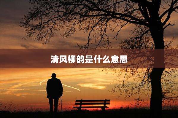 清风柳韵是什么意思