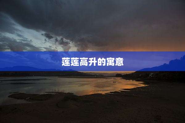 莲莲高升的寓意