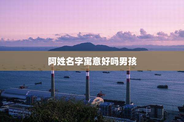 阿姓名字寓意好吗男孩