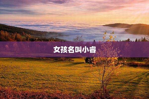 女孩名叫小睿