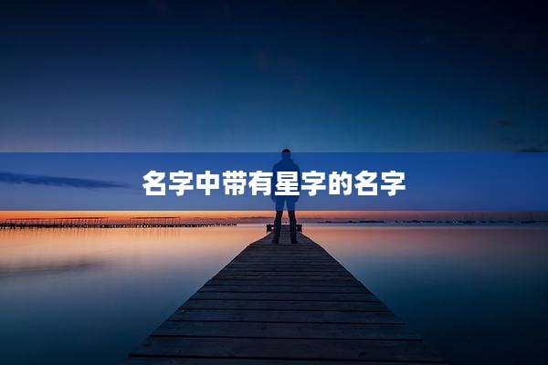名字中带有星字的名字
