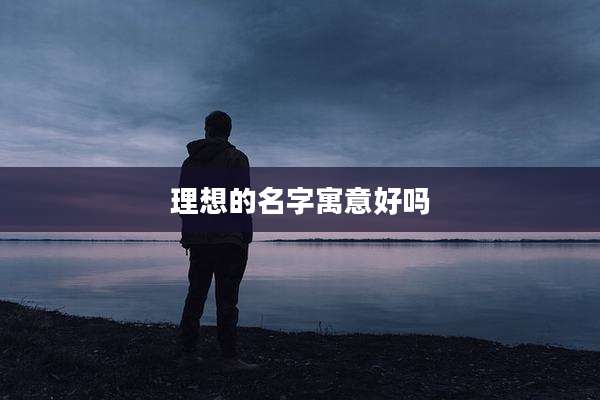 理想的名字寓意好吗