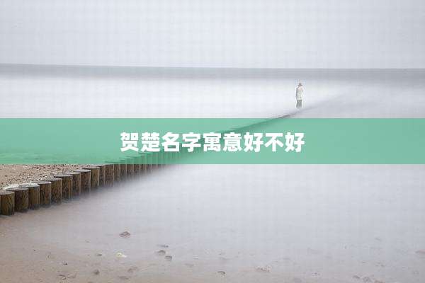 贺楚名字寓意好不好