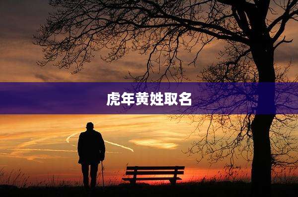 虎年黄姓取名