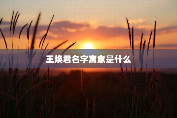 王焕君名字寓意是什么