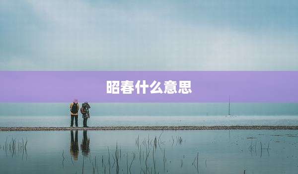 昭春什么意思