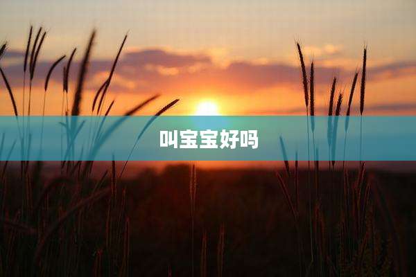 叫宝宝好吗