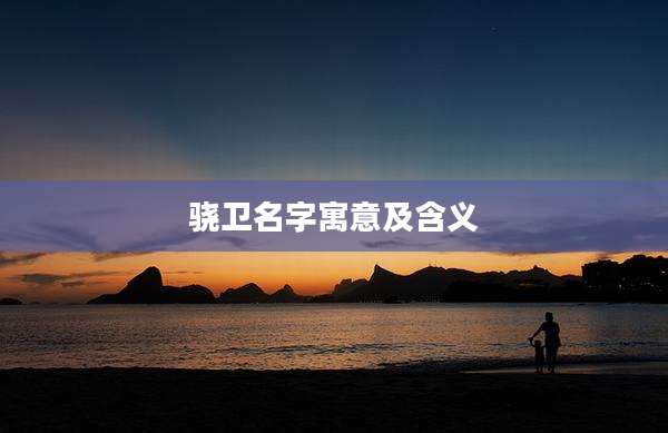 骁卫名字寓意及含义