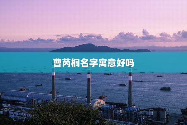 曹芮桐名字寓意好吗